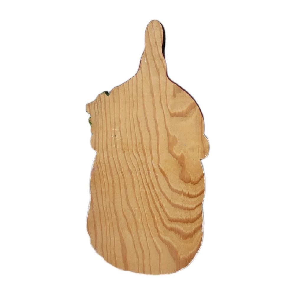 Vtg Handmade Wood Hand Painted Santa Claus Christmas Decorative Cutting Board - Picture 2 of 5